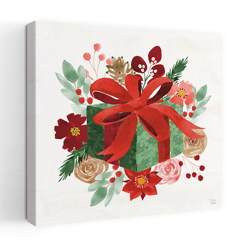 Contemporary Art Contemporary Flower Art by Dina June - Wrapped Canvas Print, 81.28 cm H x 81.28 cm W
