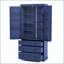 Garde-manger de ferme 77 po avec 3 tablettes réglables, 8 tablettes de porte et 3 tiroirs-2118275047