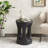Soren Outdoor/Indoor Modern Sculptural Handmade MgO Side Table with Open Pedestal Base