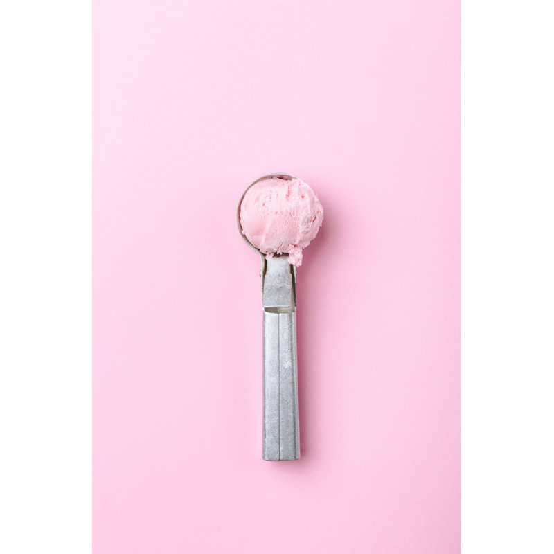 Strawberry Ice Cream - Wrapped Canvas Print, 30cm H x 20cm W x 3.8cm D