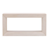 Taran Reclaimed Pine Wood Console Table, Whitewash