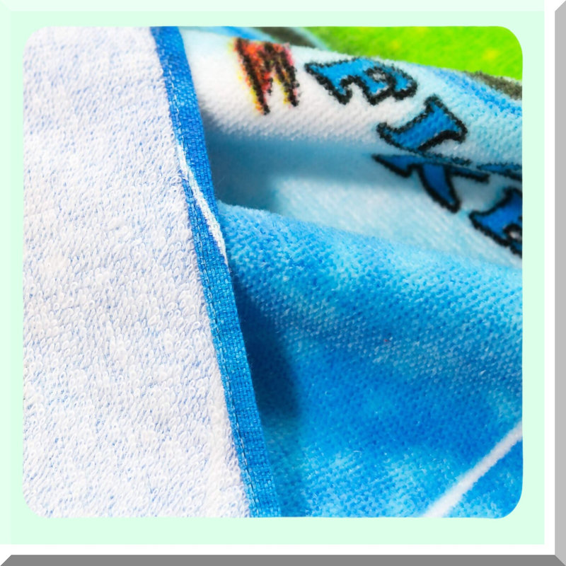 Sunshine State Beach Blanket - 100% Cotton, Family Size, 54x68 inch, Florida Map Souvenir Towel