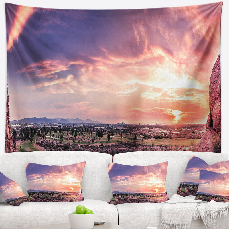 Tapisserie paysager en ciel par-dessus phoenix arizona, H 32 po x l 39 po