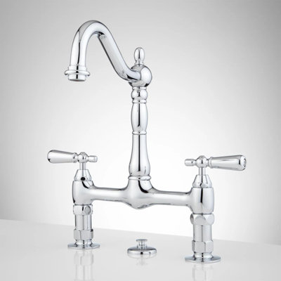 Bridge Widespread Bathroom Faucet with Lever Handles