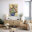 «Blooming Azalea Bonsai», art floral de nature morte, impression sur toile encadrée-123408116-123408115