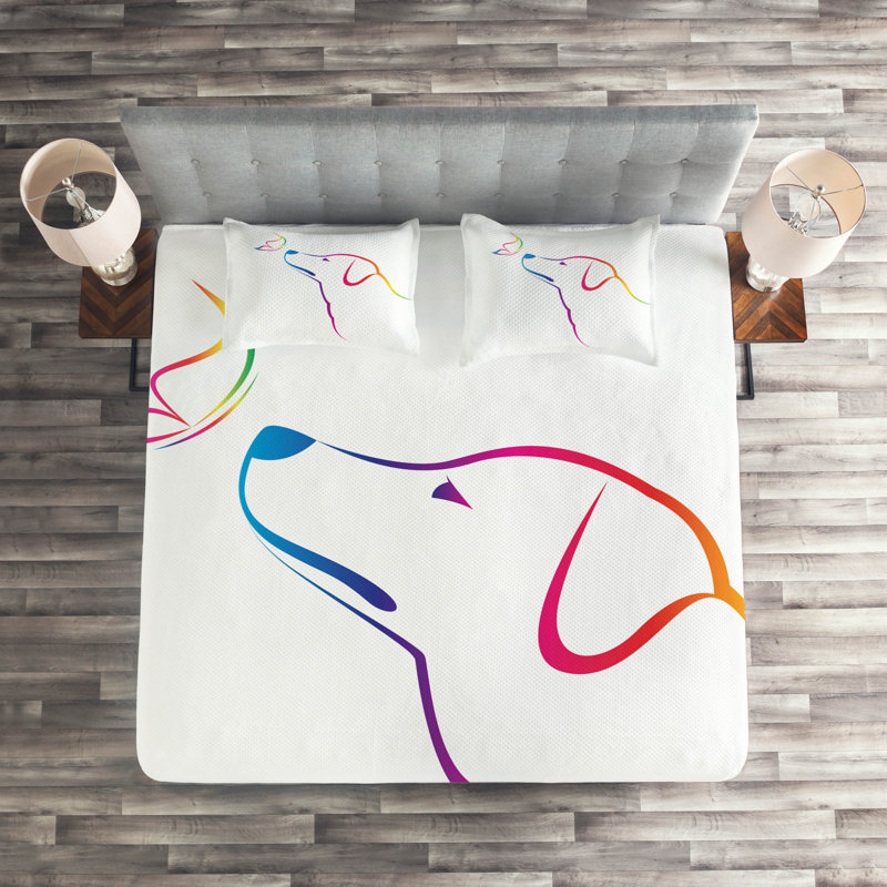 Dog Farmhouse / Country Polyester Coverlet