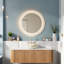 Ensemble de meuble-lavabo et meuble-lavabo Modern, 48 po, bois naturel et plateau de Carrare