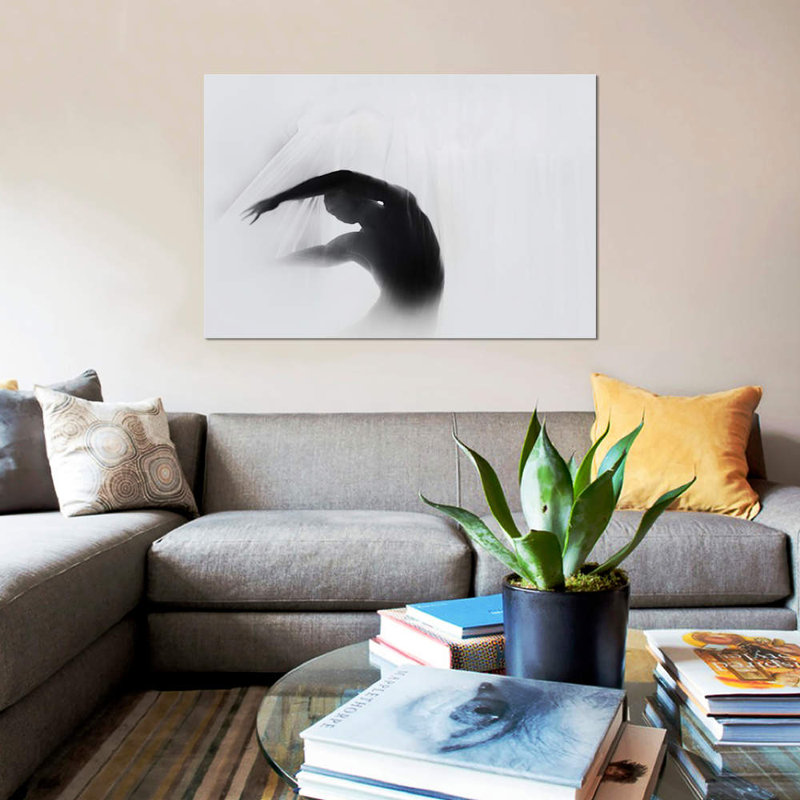 « the danse of silence », impression sur toile, H 18 po x l 26 po x P 1,5 po, Toile tendue