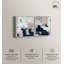 Ensemble de décorations murales bohème Soft Coastal Abstraction par Art Remedy, cadre blanc, 24 x 30-812949019-812949016