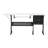 Sew Ready Eclipse Hobby Sewing Table with Storage Drawer and Shelves, Black