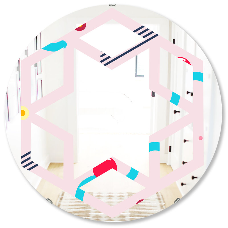 Miroir mural géométrique, 31,5 po x 31,5 po