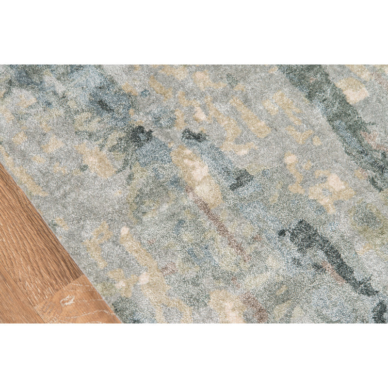 Tapis gris touffeté à la main Gracie-Anne, Rectangle de 2 pi x 3 pi