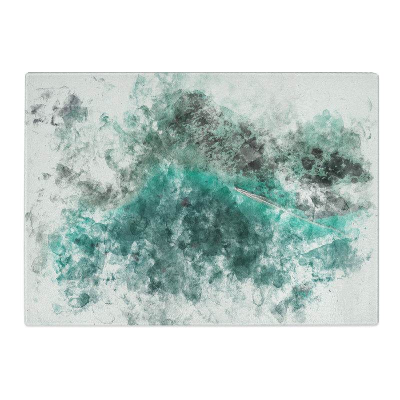 Tempered Glass Boat in the Maldives Chopping Board, 28.5 cm x 39 cm