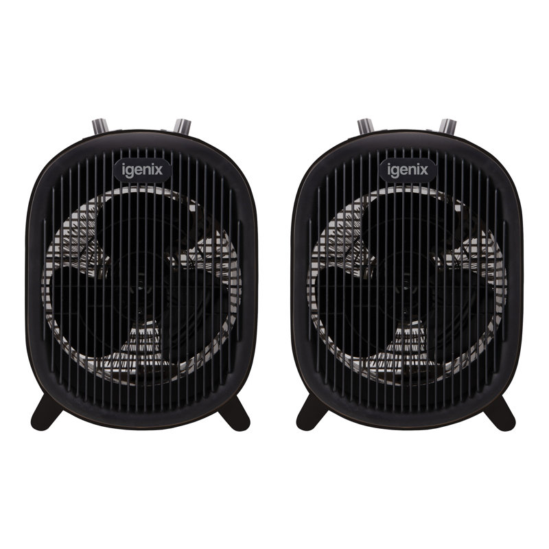 Igenix 2000W Upright Fan Heater Black
