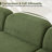 6 - Piece Upholstered Sectional Compression Modular Sofa Fabric Curved Sofa Set-305398428