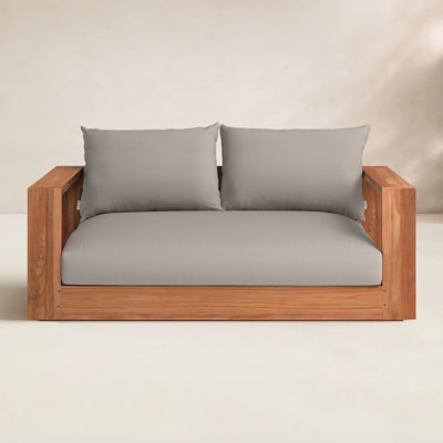 Tulum 63" Teak Patio Loveseat