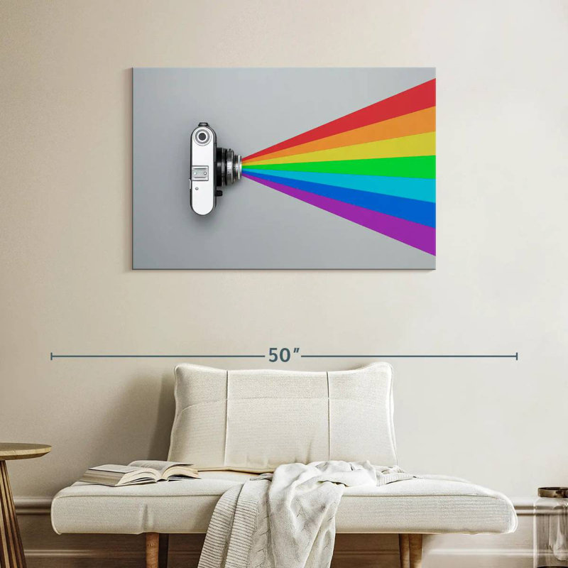 Flash appareil photo Senne Rainbow, H 26 po x l 39 po