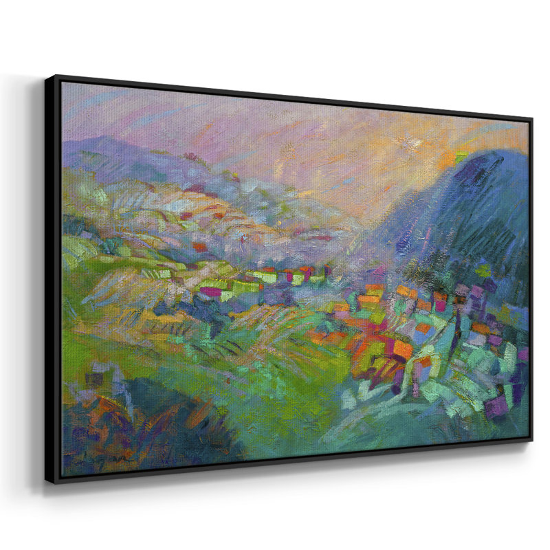 " Embraced ", 17" H x 25" W x 2" D, Black Framed