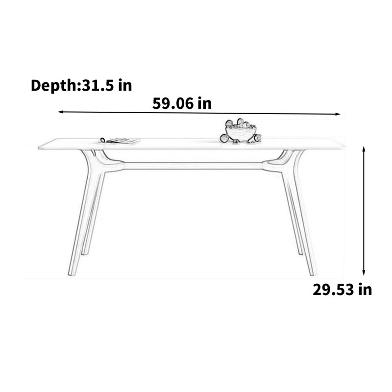 Oulton, H 29,53 po x L 59,06 po x l 31,50 po