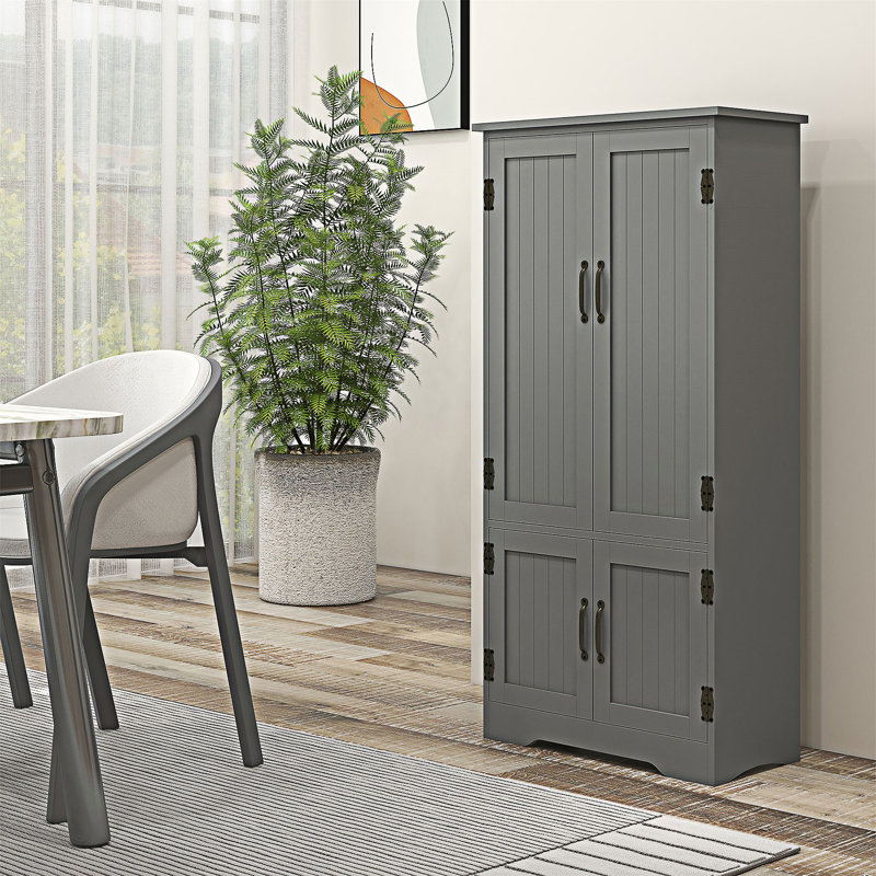 Armoire de cuisine avec tablettes réglables et espace de rangement