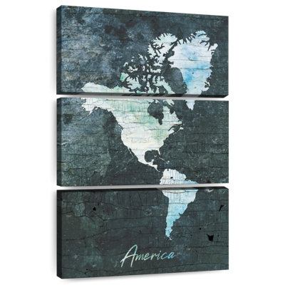 Carte du Continent américain Aliaz