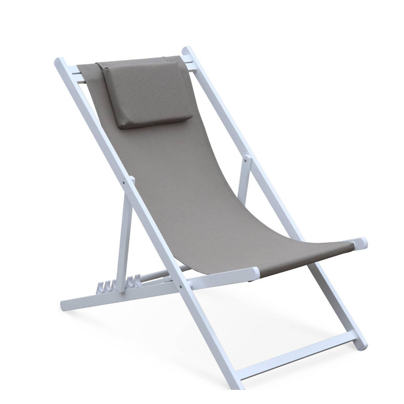 Dalrymple Folding Deck Chair, Grey/Anthracite