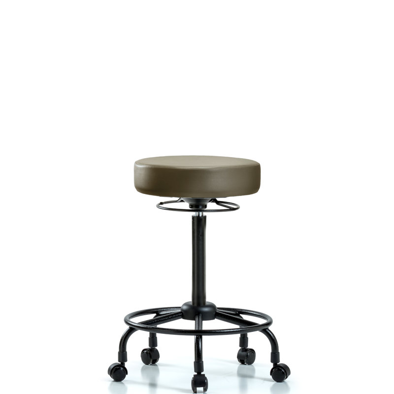 Tabouret de laboratoire réglable en hauteur Khadeijah, 28.25", Taupe