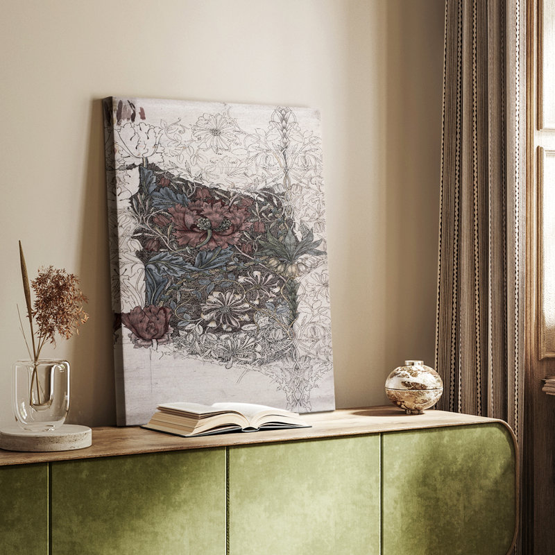 Impression abstraite rétro Cxxxx - galerie Cavas, H 27 po x l 18 po