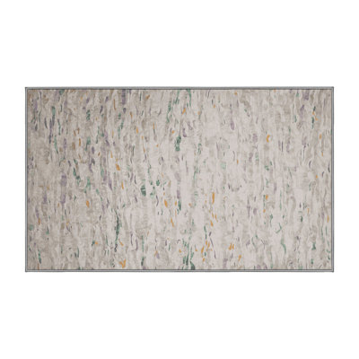 Tapis gris lavable à la machine