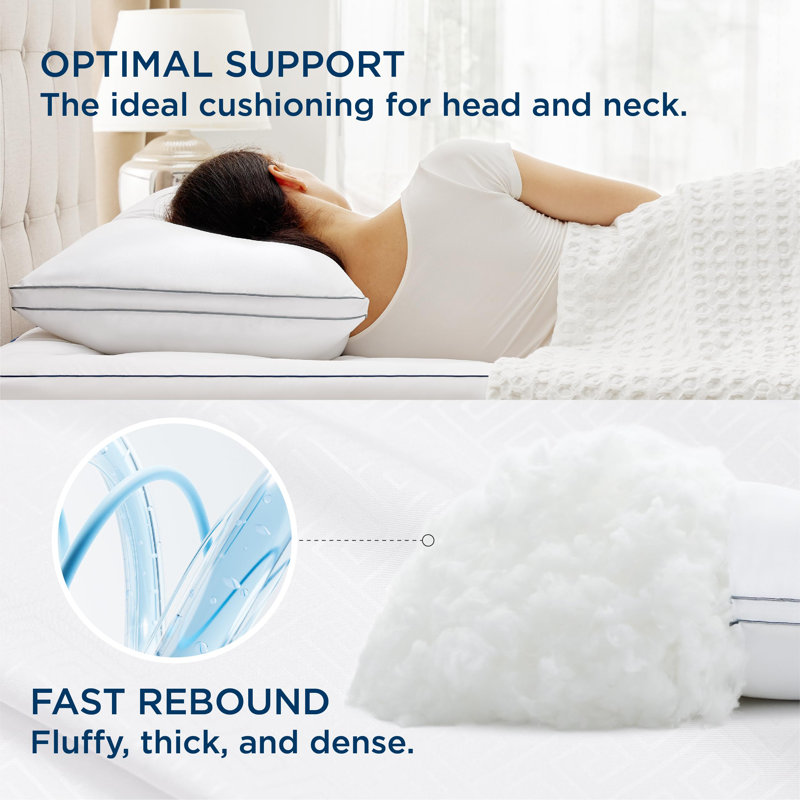 Bedsure Fluffy Pillows for Sleeping