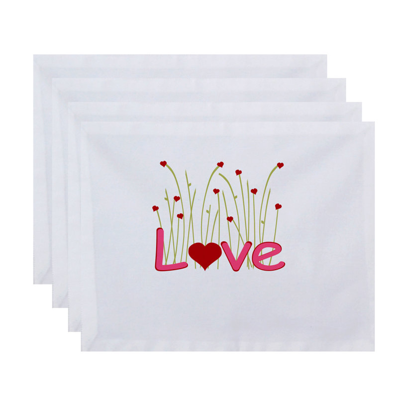 Polyester Rectangle Placemat, Red