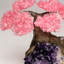 Small Rose Quartz Clustered Gemstone on Amethyst Matrix (The Love Tree)