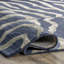 Tapis bleu touffeté à la main Avnee-1924218725