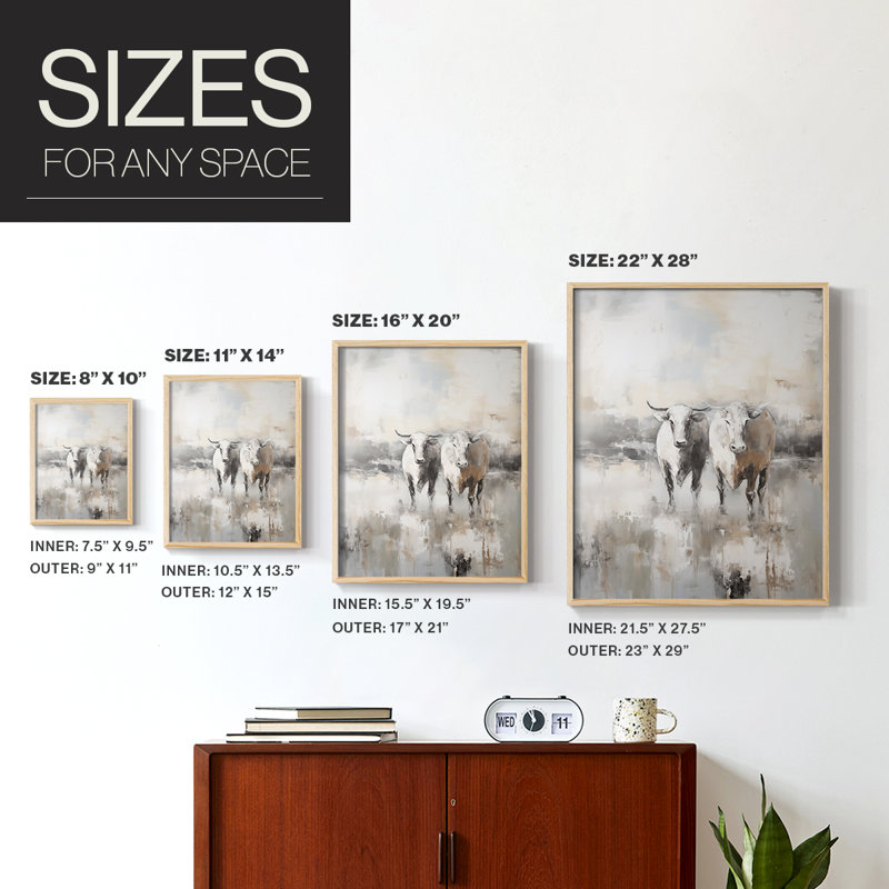 ANIMALS Series CCLXXXI Framed Print - Solid Wood, 21" H x 17" W