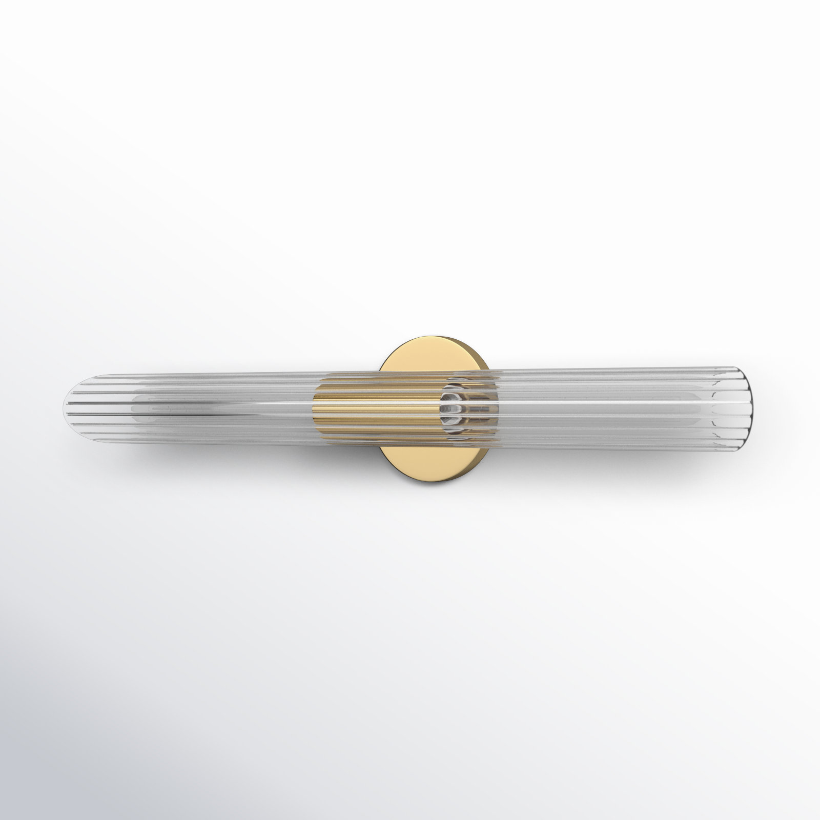 Anston 2 Light Glass Dimmable Armed Sconce, Aged Brass