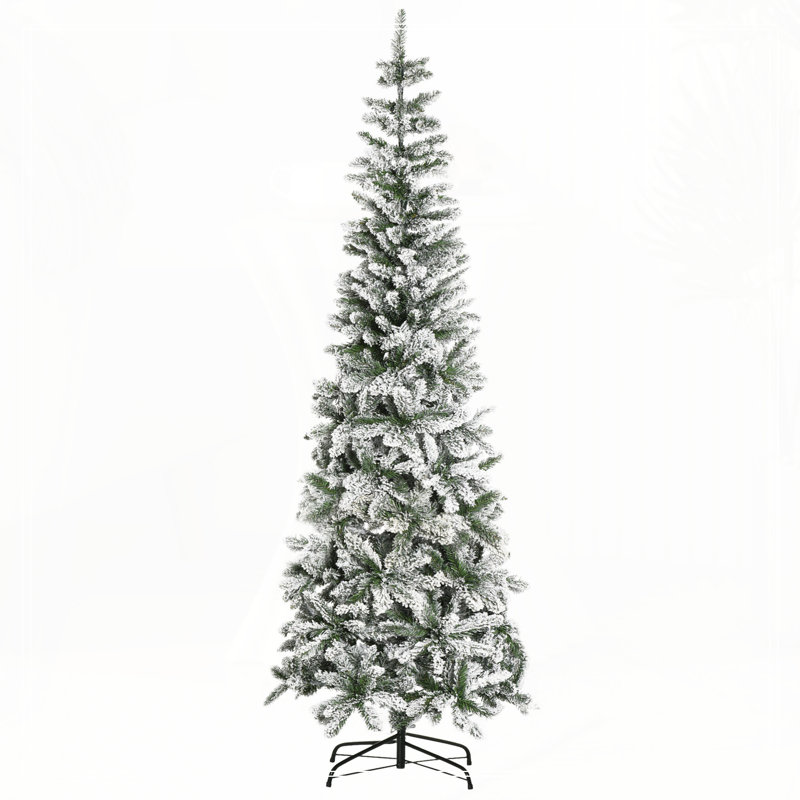 Arbre de Noël artificiel pin enneigé 7,5 pi