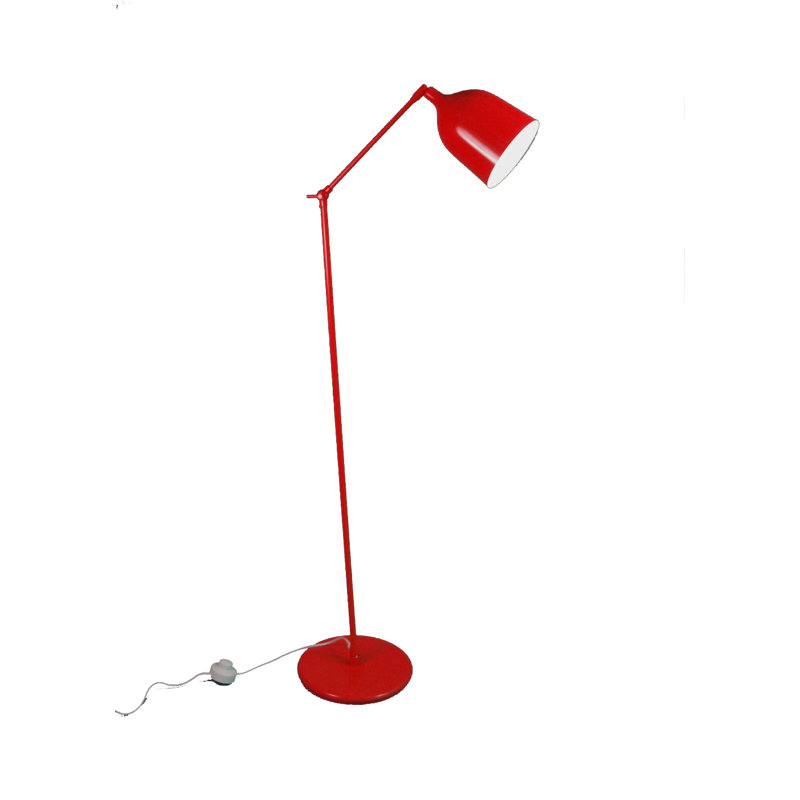 Mekano 162cm Swing Arm Floor Lamp, Red