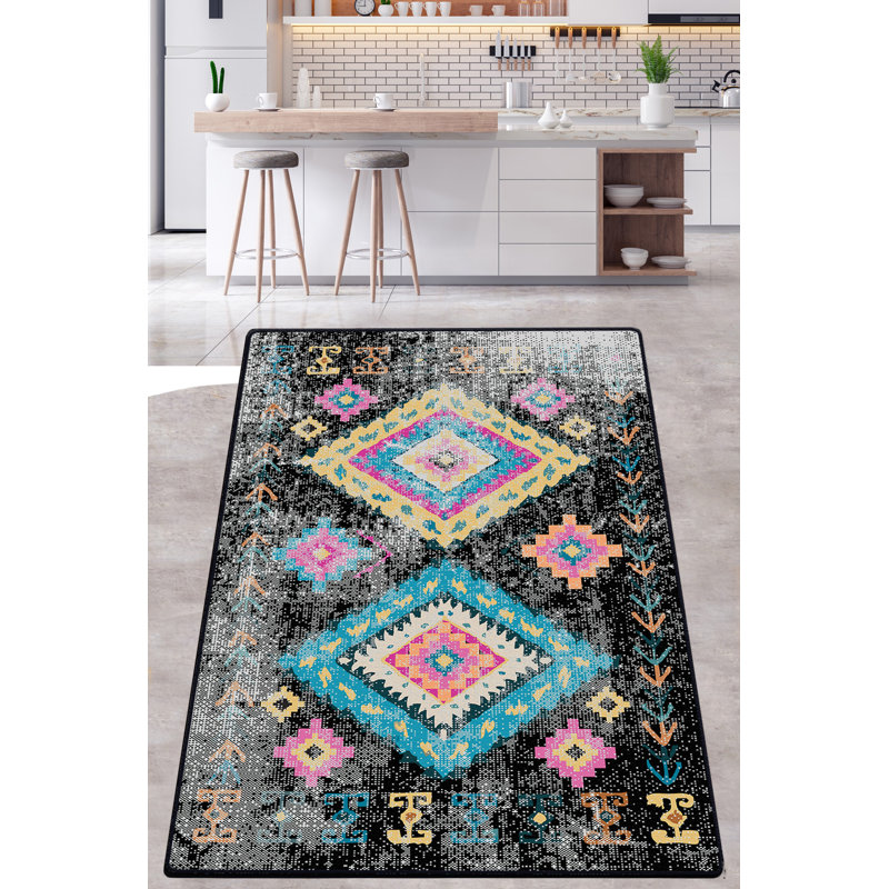 Antibacterial Hall Carpet, 100% Polyester, 39.4 x 59.1 inches | 10 mm Pile Height, 700 g/m² | Non-Slip Underside, Machine Washable at 86°F | Durable & Easy to Maintain for Home Entryways & Living Spaces