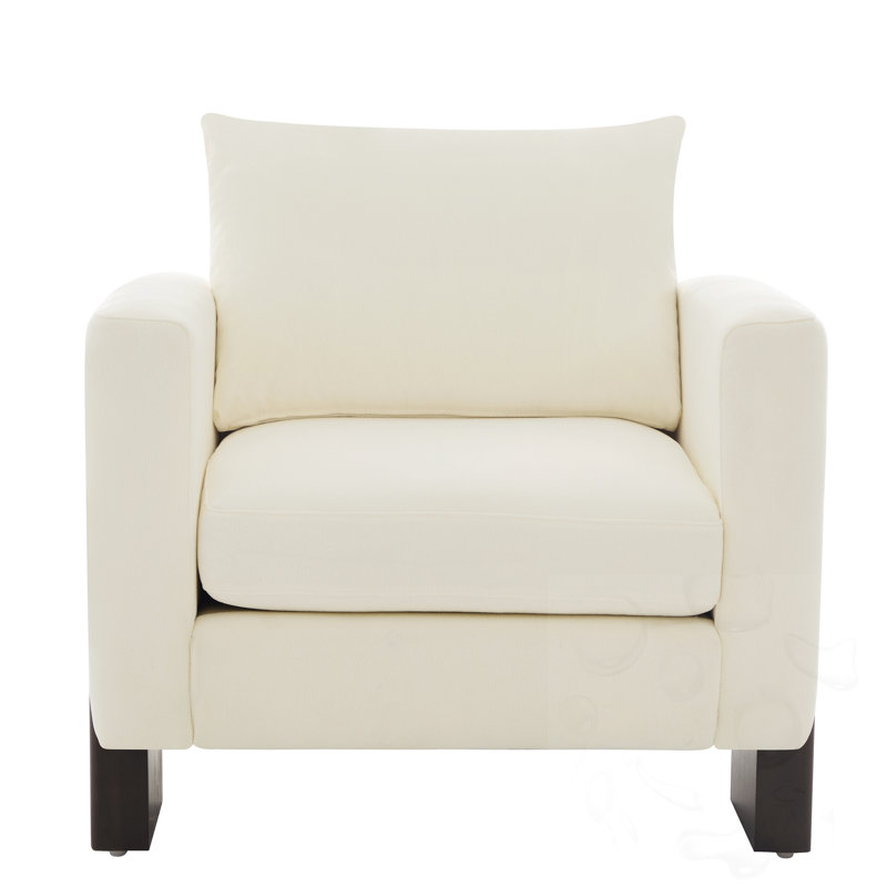 Chaise d'appoint en bois avec coussin amovible