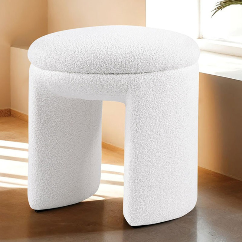 Tabouret d'appoint 1 pièce, Blanc