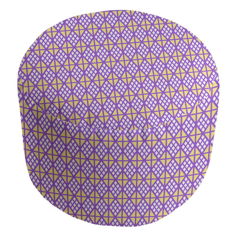 Repose-pieds Avicia, Jaune / lilas