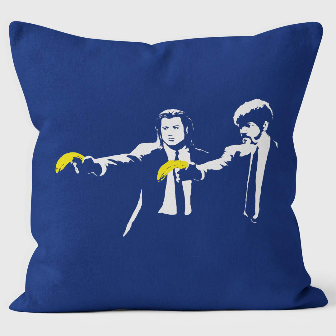 Pulp Fiction Banksy Inspired - Graffiti Art Cushion