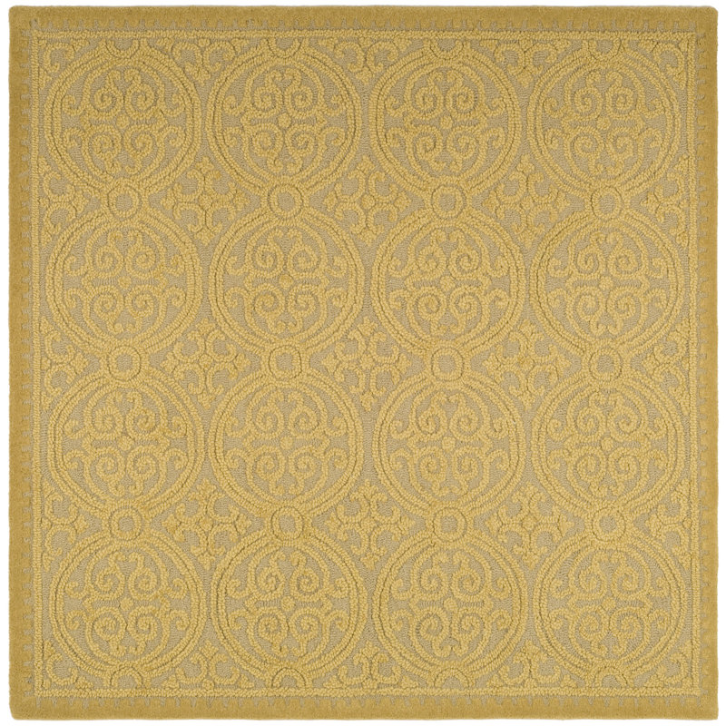 Sadik Cambridge Hand Tufted Wool Geometric Rug, Square 10'