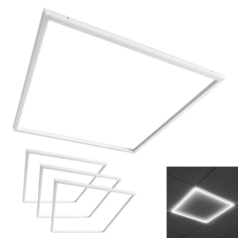 Dimmable Square Flat Panel Ceiling Light, 4