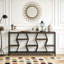 Console industrielle avec tablettes et rangement