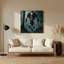 Art mural gris en métal Sci Fi Wendigo-43398216