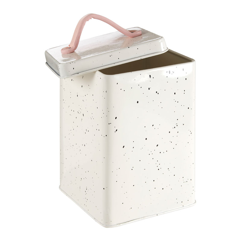 Carino Metal Jar, 16cm H x 11cm W x 11cm D
