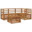 185.5cm Wide Patio Sectional Set