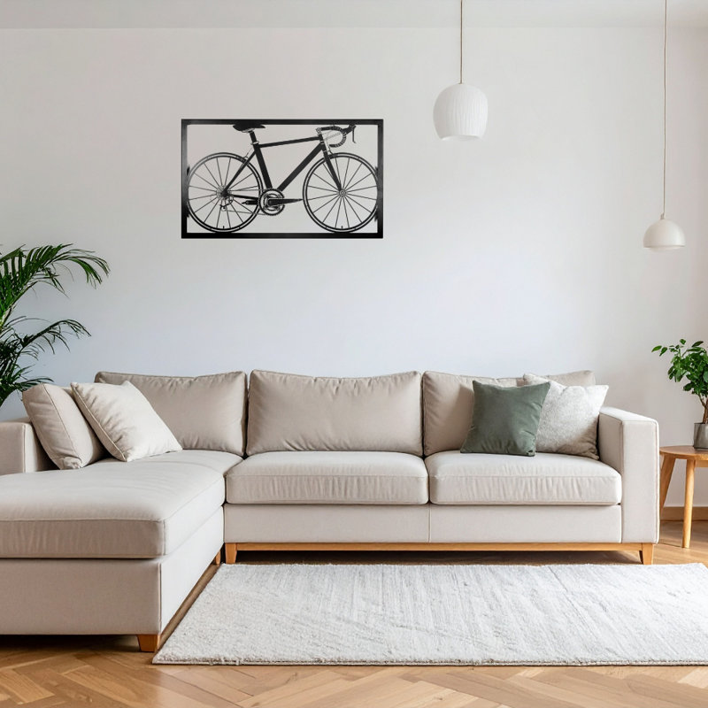 Wall Decor on Metal, Black