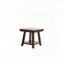 Table de bout moderne avec tablette ouverte - finition noyer